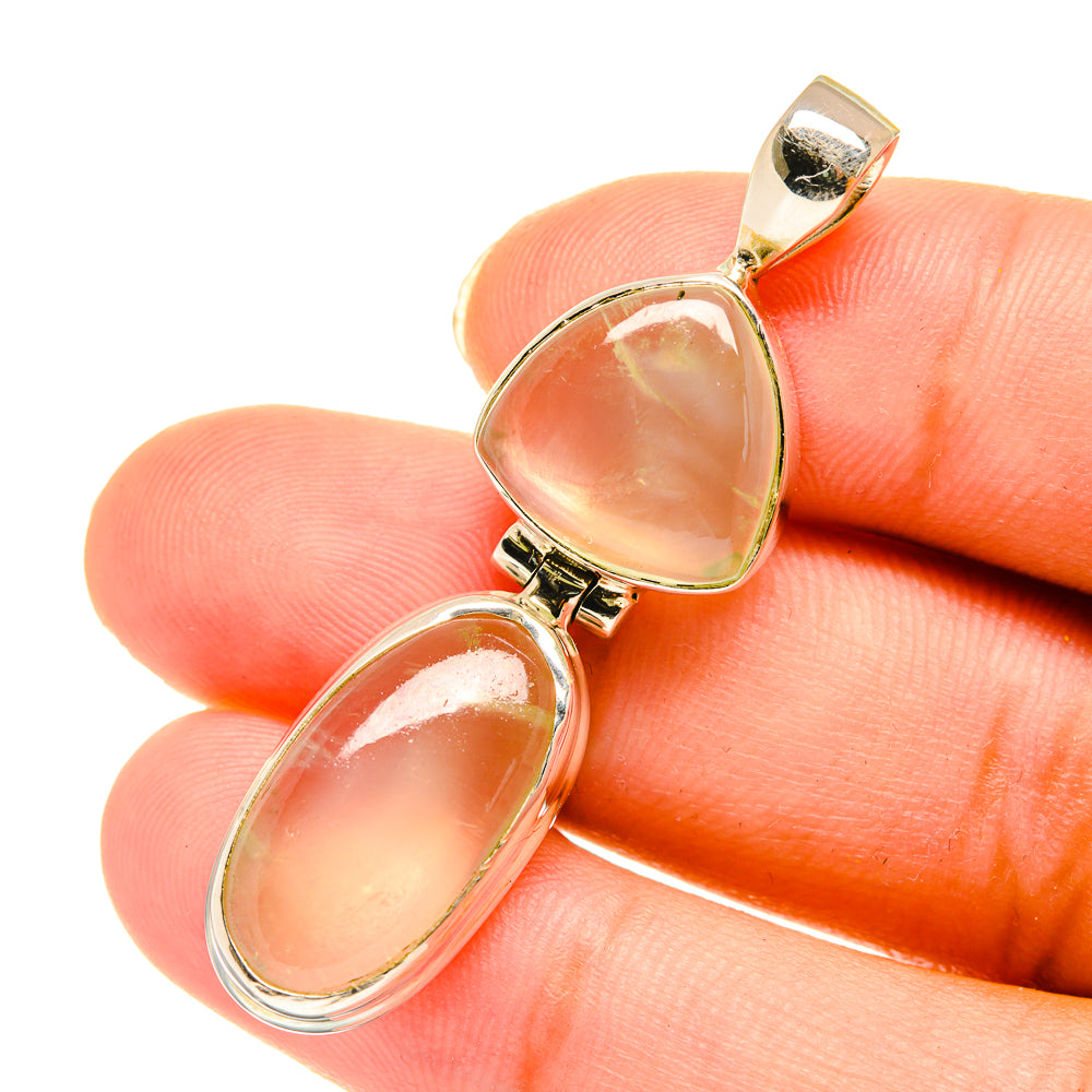 Prehnite Pendants handcrafted by Anasilvercos - PD3692