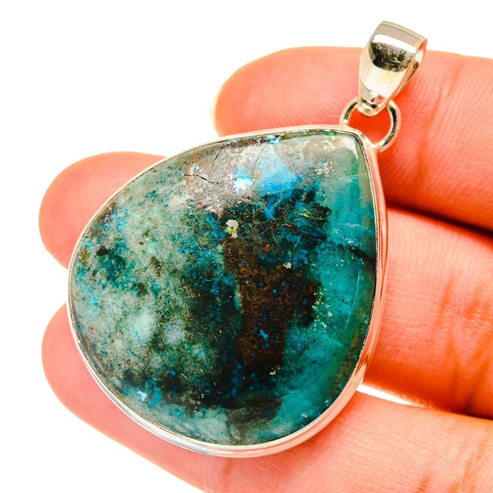 Chrysocolla Pendants handcrafted by Anasilvercos - PD3695