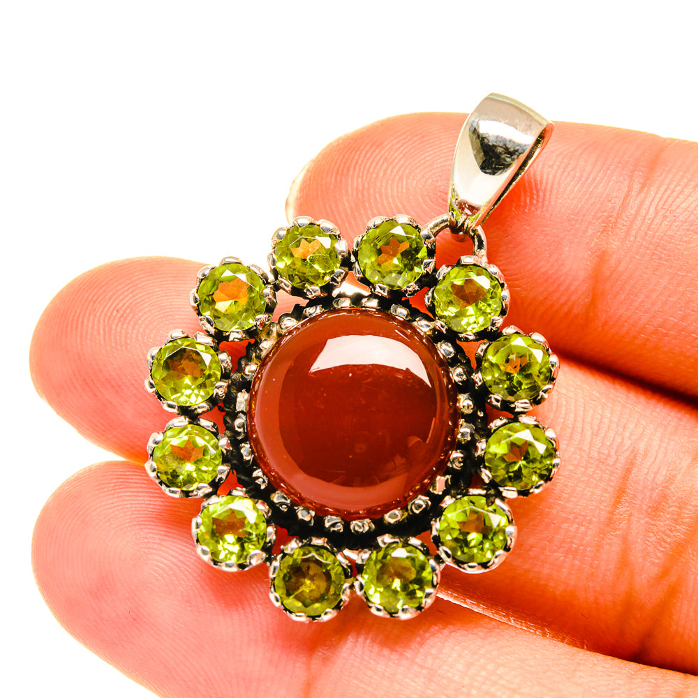 Carnelian Pendants handcrafted by Anasilvercos - PD3705