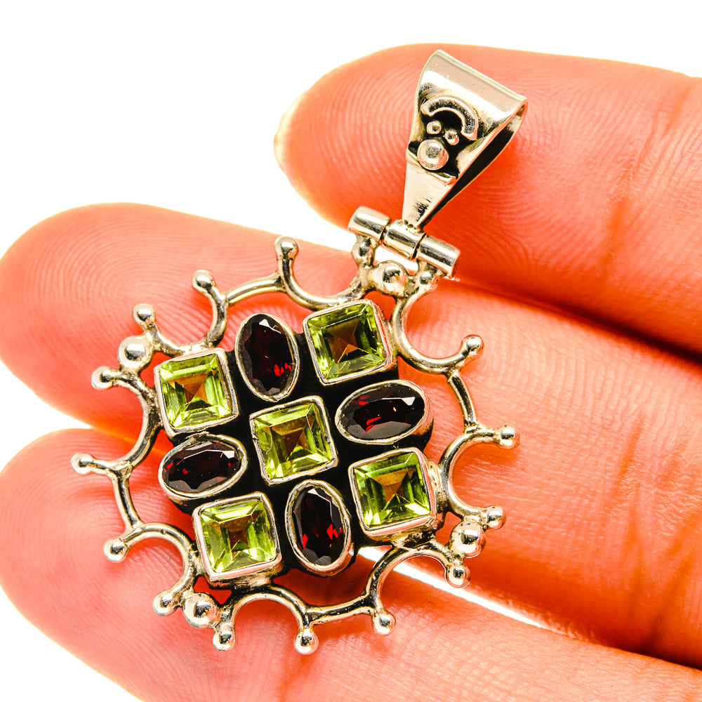 Garnet Pendants handcrafted by Anasilvercos - PD3706