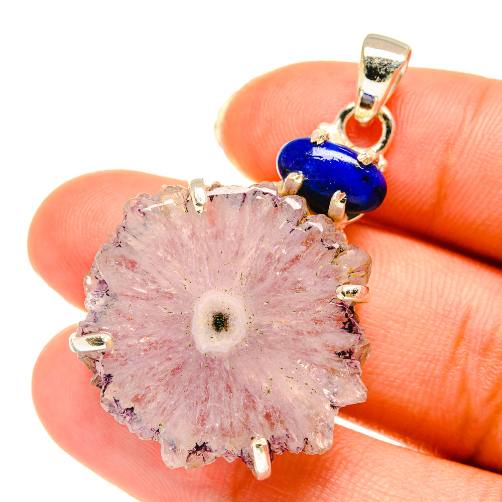 Amethyst Stalactite Pendants handcrafted by Anasilvercos - PD3707
