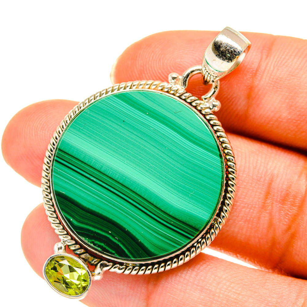 Malachite Pendants handcrafted by Anasilvercos - PD3709