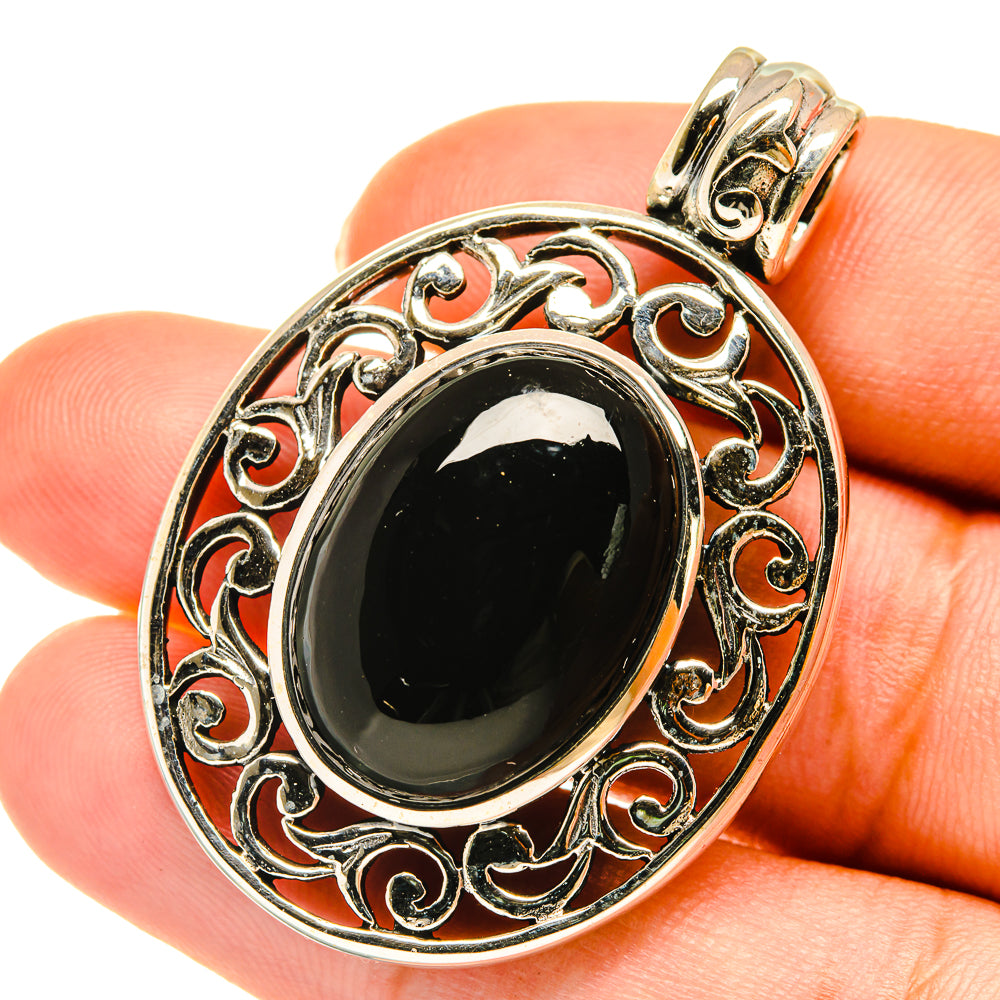 Black Onyx Pendants handcrafted by Anasilvercos - PD3728