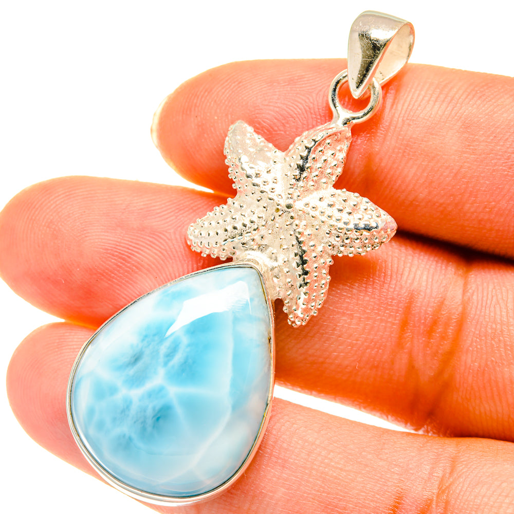 Larimar Pendants handcrafted by Anasilvercos - PD3746
