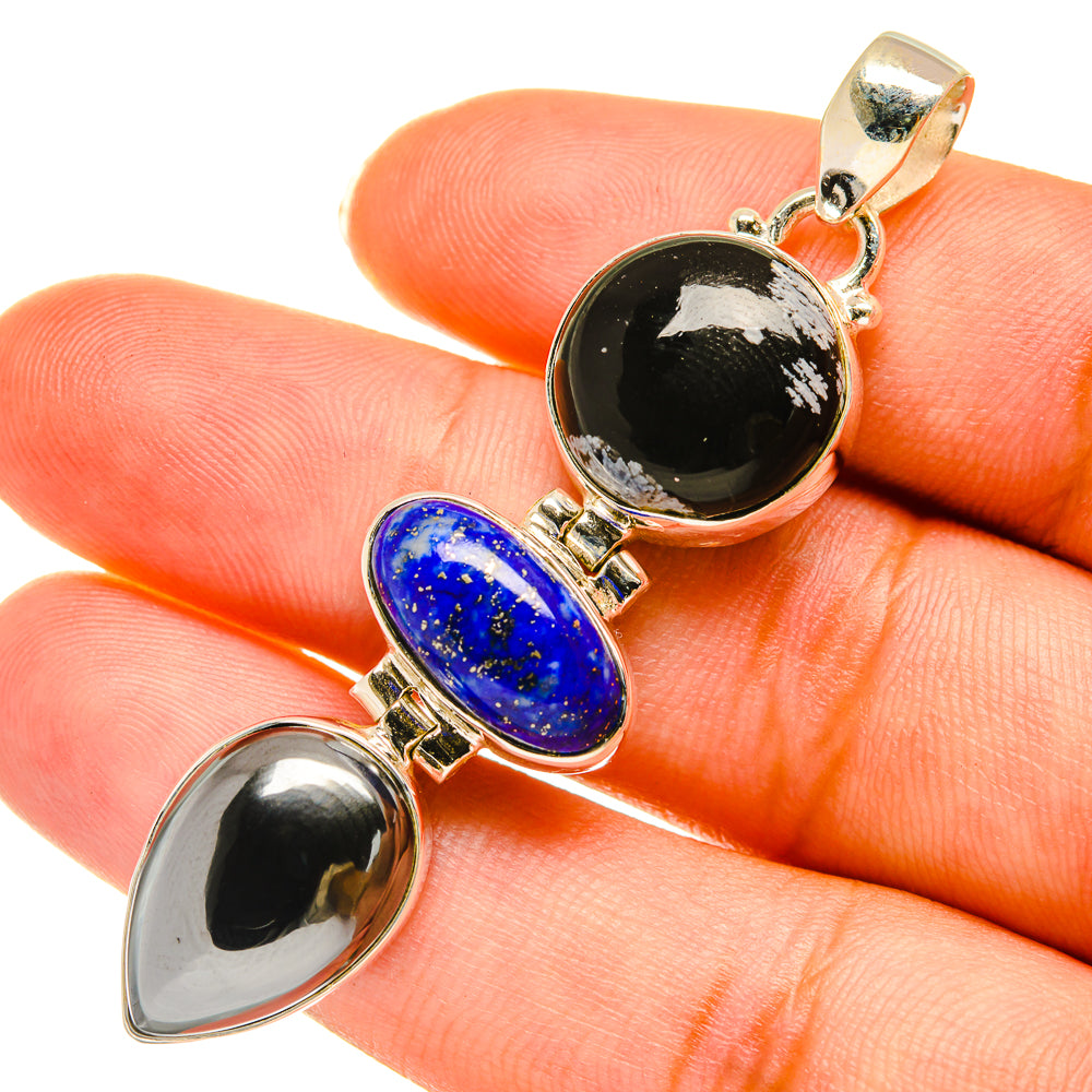 Hematite Pendants handcrafted by Anasilvercos - PD3757