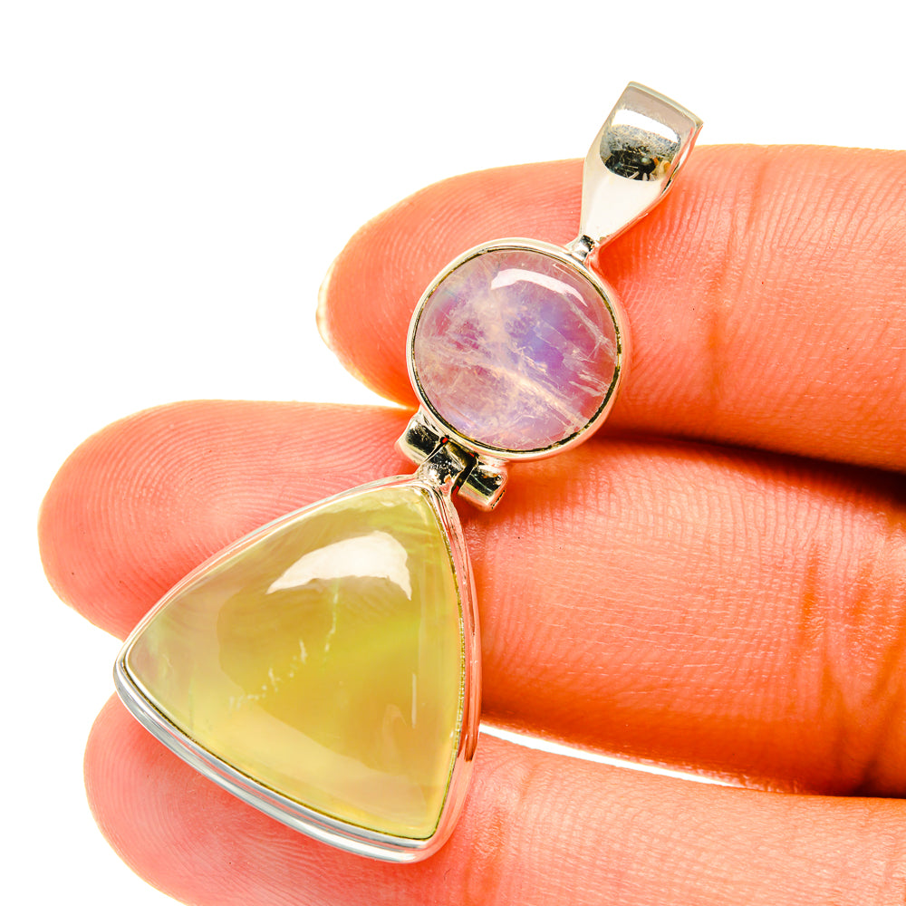 Prehnite Pendants handcrafted by Anasilvercos - PD3759