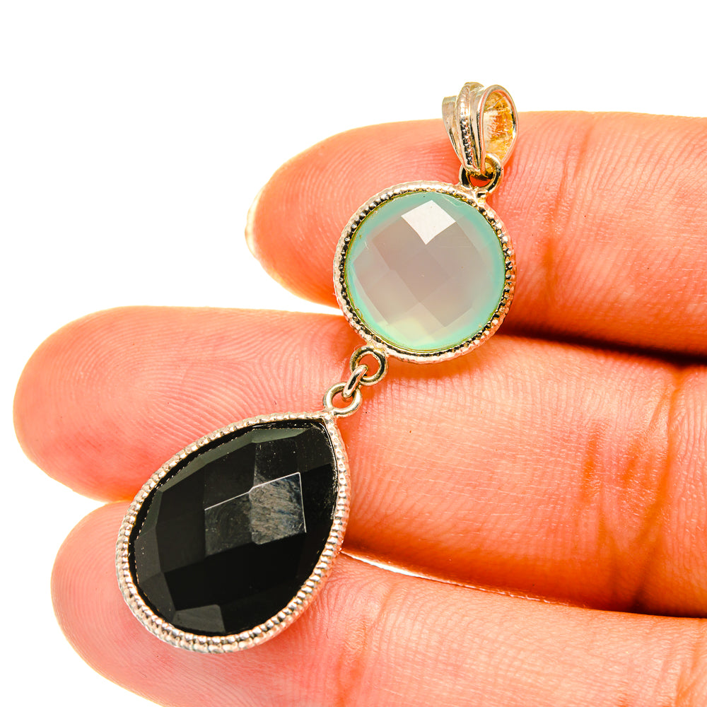 Black Onyx Pendants handcrafted by Anasilvercos - PD3765