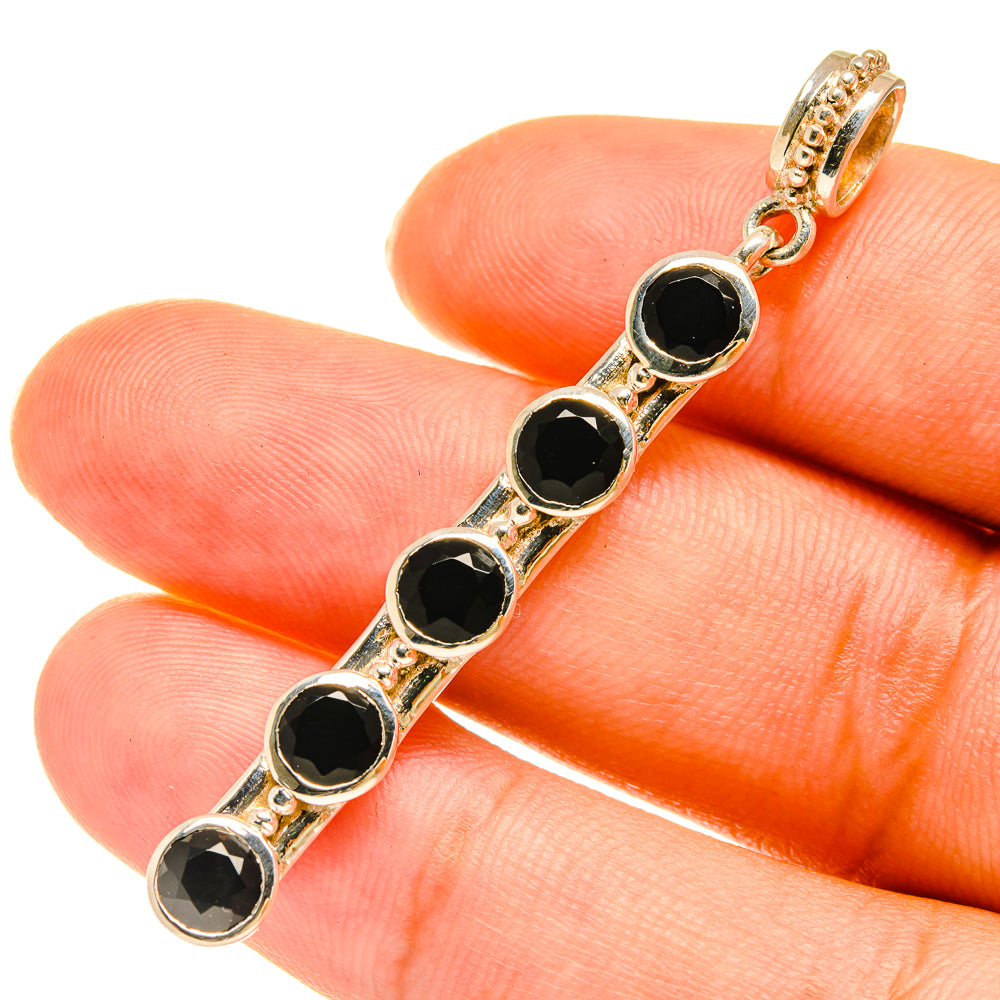 Black Onyx Pendants handcrafted by Anasilvercos - PD3767