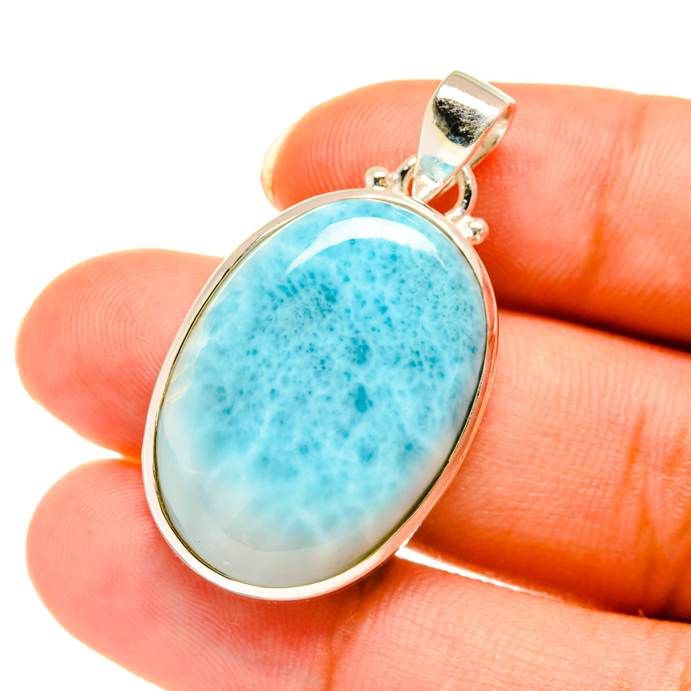 Larimar Pendants handcrafted by Anasilvercos - PD3768