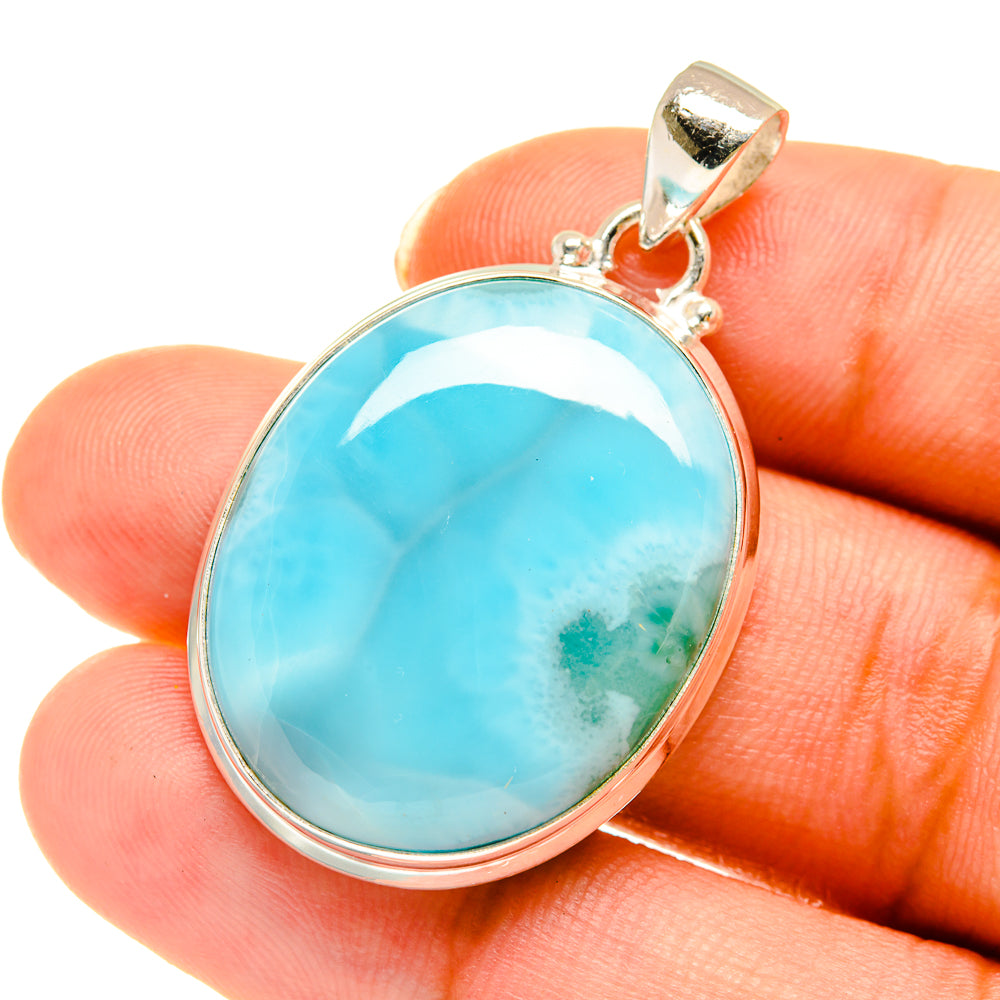 Larimar Pendants handcrafted by Anasilvercos - PD3770