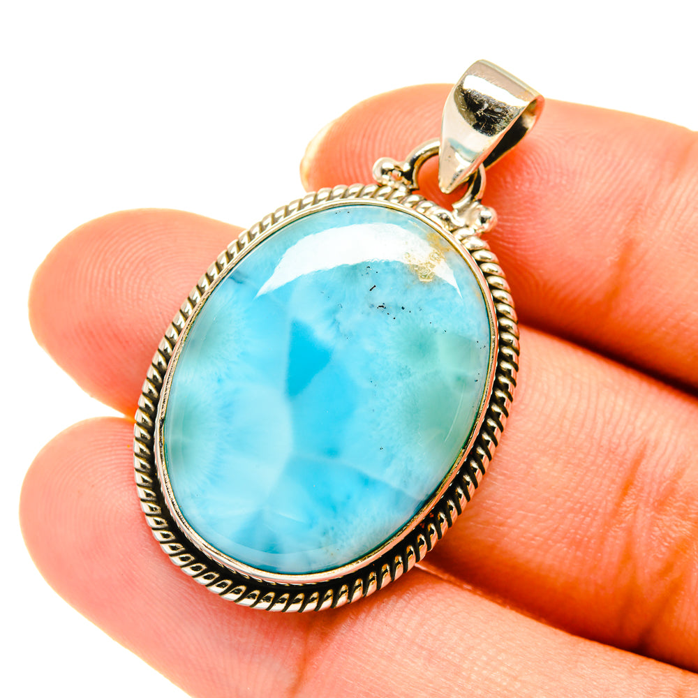Larimar Pendants handcrafted by Anasilvercos - PD3772