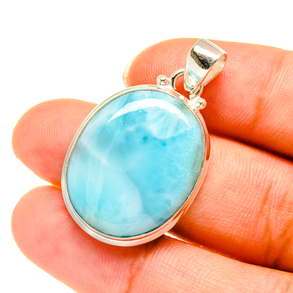 Larimar Pendants handcrafted by Anasilvercos - PD3775