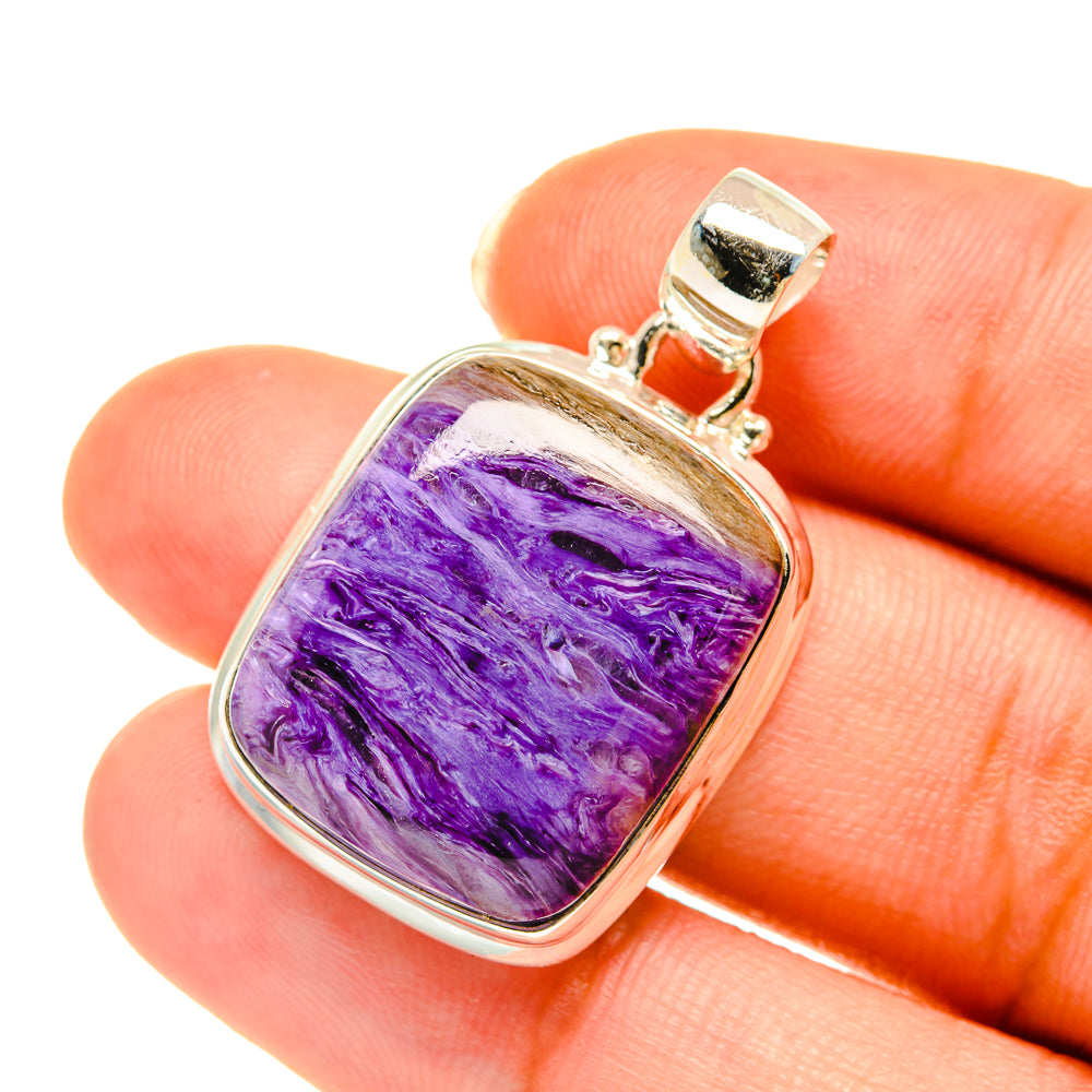 Charoite Pendants handcrafted by Anasilvercos - PD3778