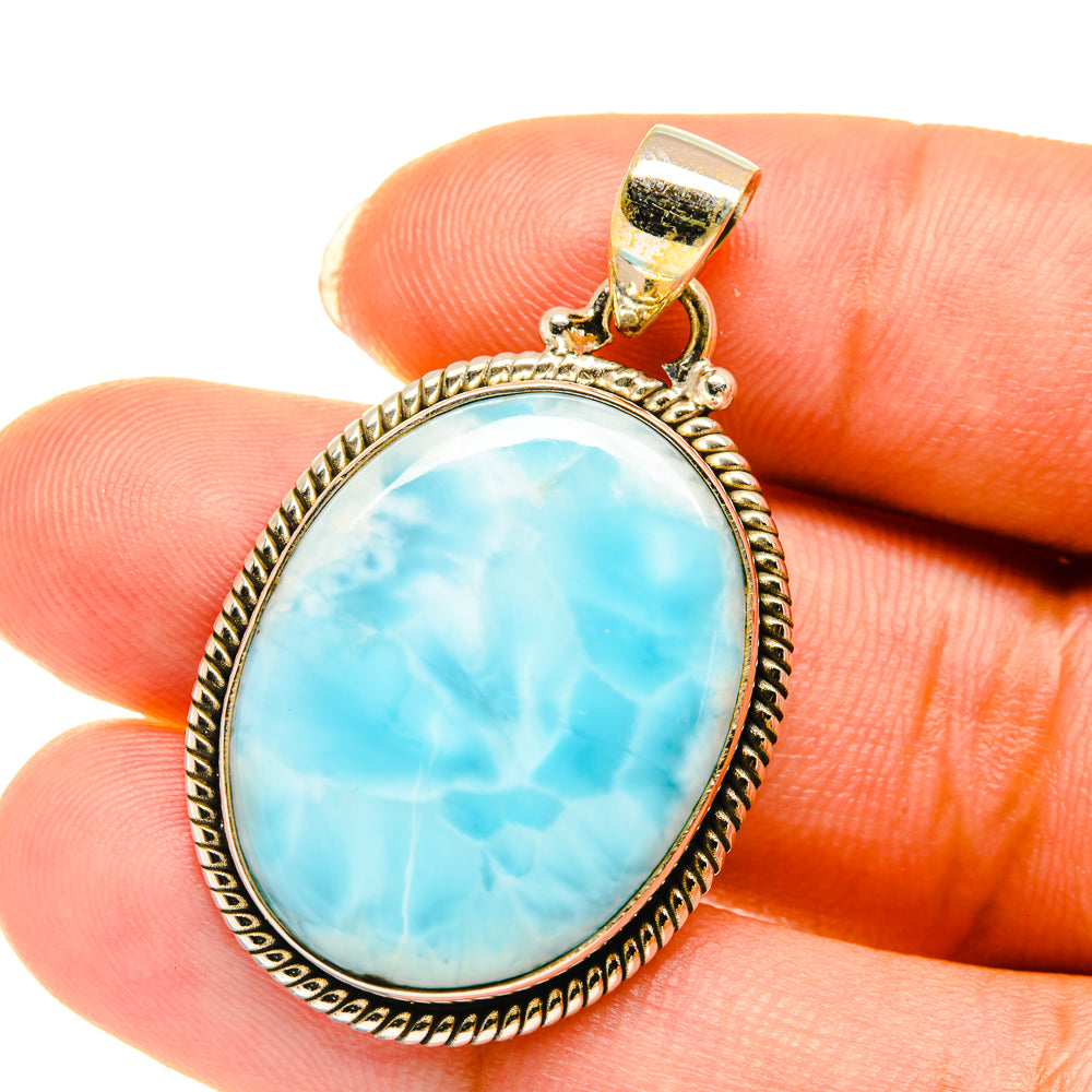 Larimar Pendants handcrafted by Anasilvercos - PD3782