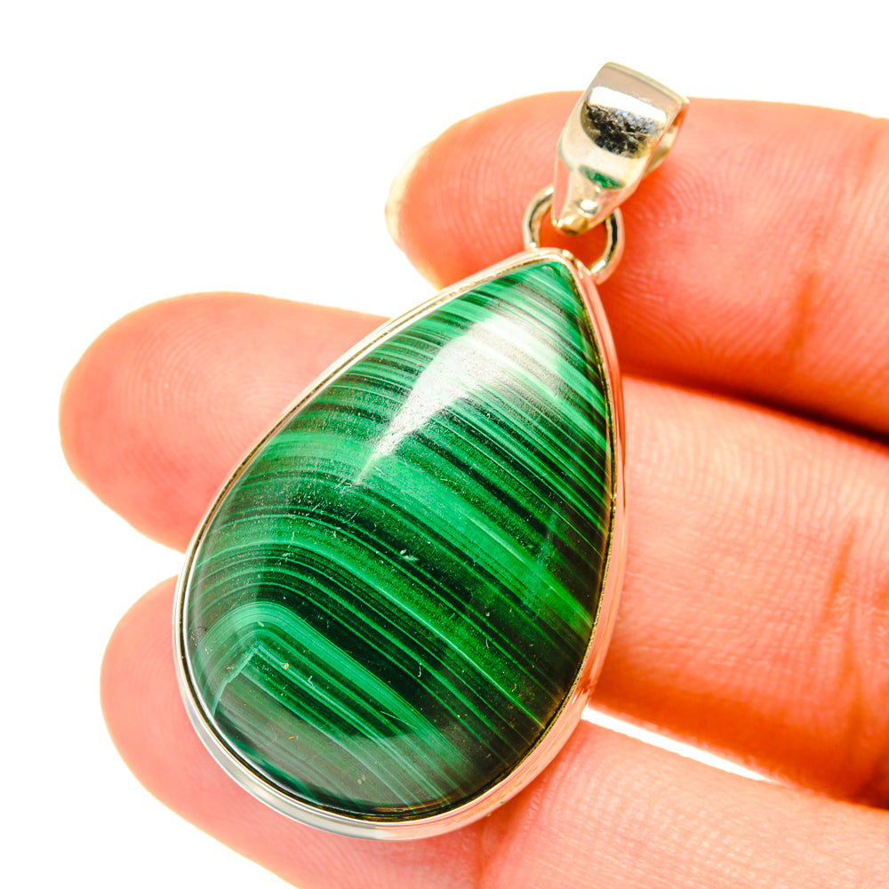 Malachite Pendants handcrafted by Anasilvercos - PD3784