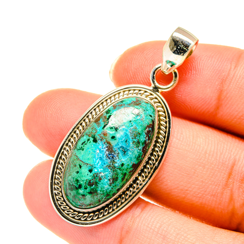 Chrysocolla Pendants handcrafted by Anasilvercos - PD3787