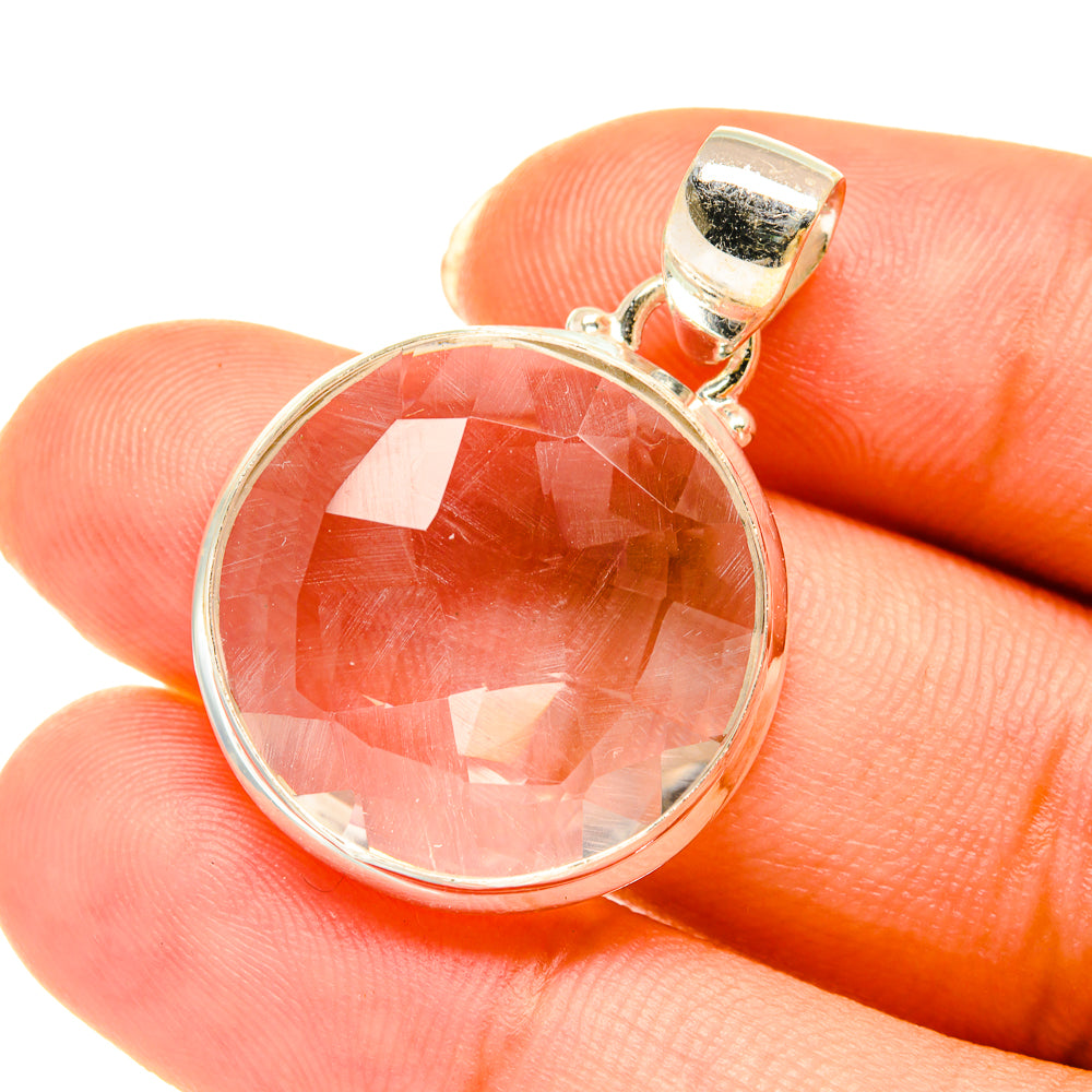 White Quartz Pendants handcrafted by Anasilvercos - PD3792