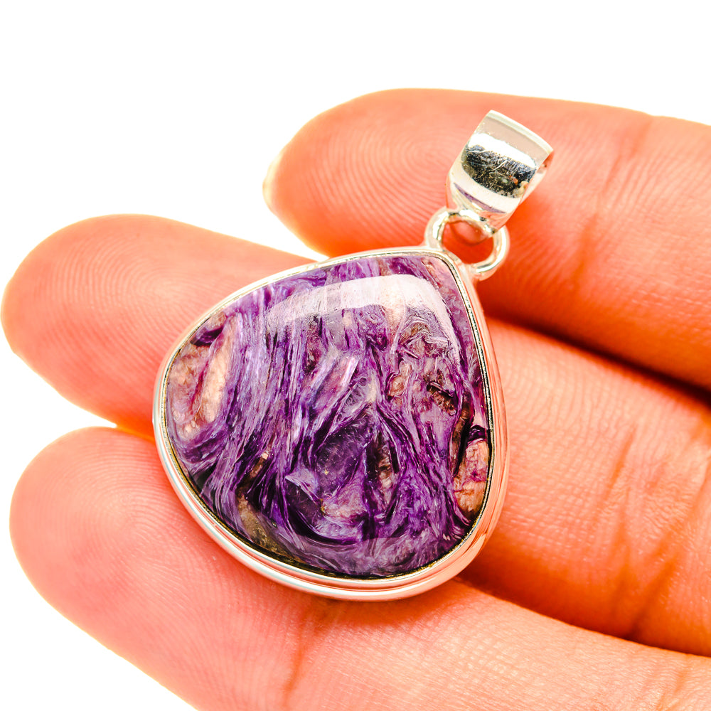 Charoite Pendants handcrafted by Anasilvercos - PD3793