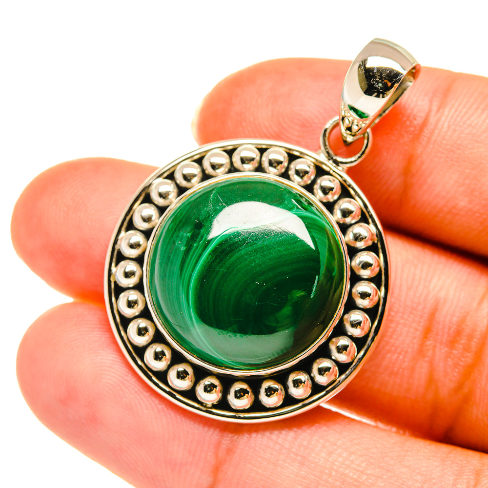 Malachite Pendants handcrafted by Anasilvercos - PD3802