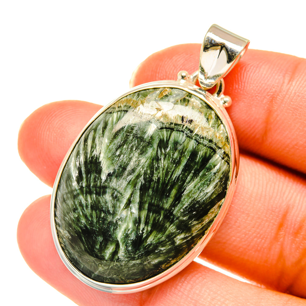 Seraphinite Pendants handcrafted by Anasilvercos - PD3805