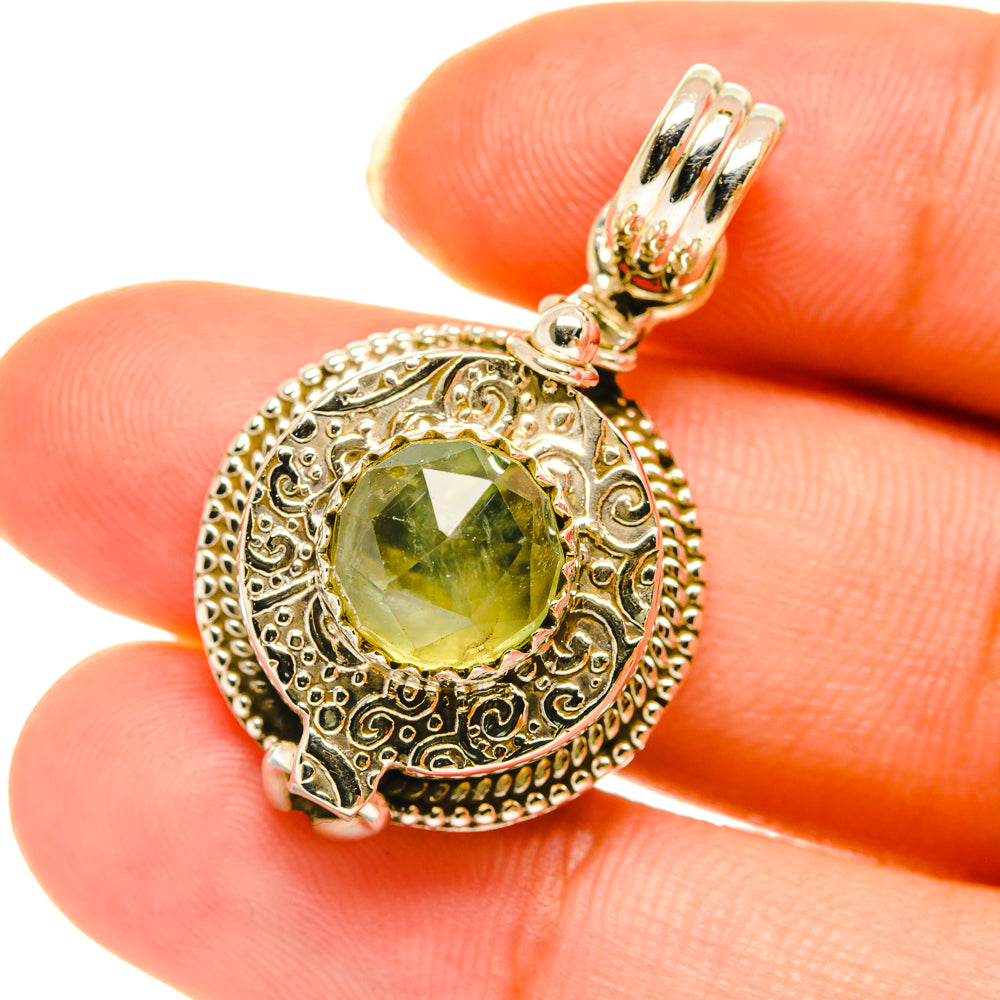 Prehnite Pendants handcrafted by Anasilvercos - PD3813