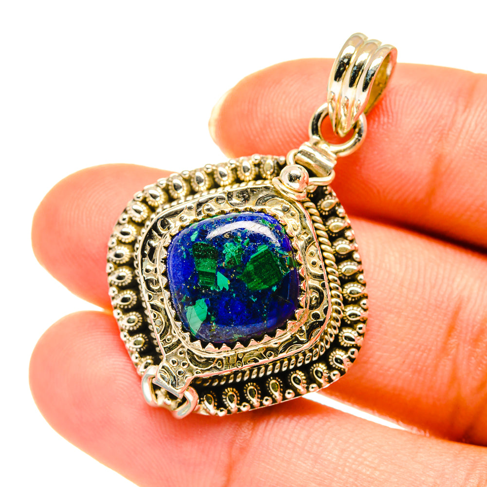 Azurite Pendants handcrafted by Anasilvercos - PD3816