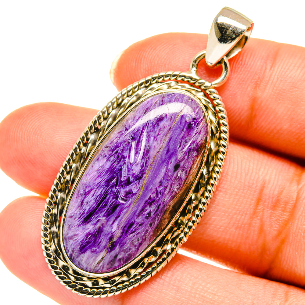 Charoite Pendants handcrafted by Anasilvercos - PD3842
