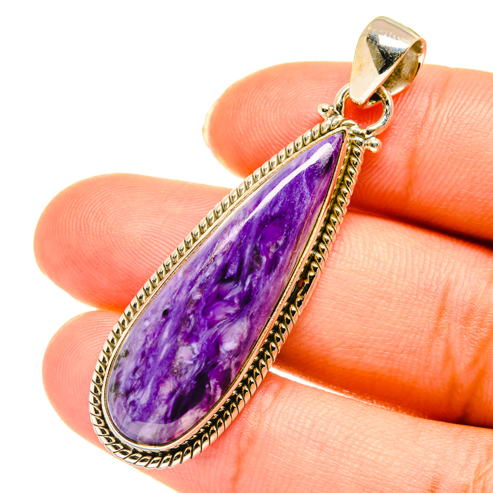 Charoite Pendants handcrafted by Anasilvercos - PD3848