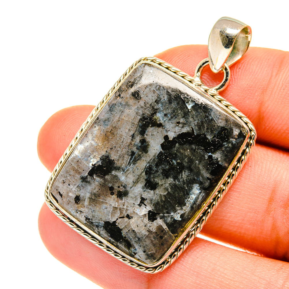 Gabbro Stone Pendants handcrafted by Anasilvercos - PD3872