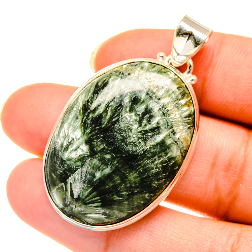 Seraphinite Pendants handcrafted by Anasilvercos - PD3876