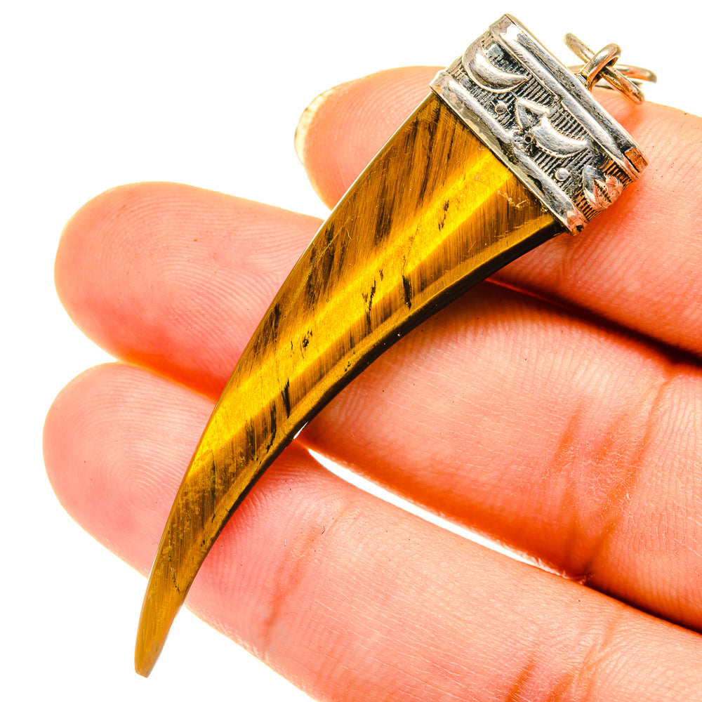 Tiger Eye Pendants handcrafted by Anasilvercos - PD3882