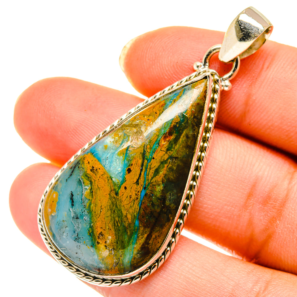 Peruvian Opal Pendants handcrafted by Anasilvercos - PD3886