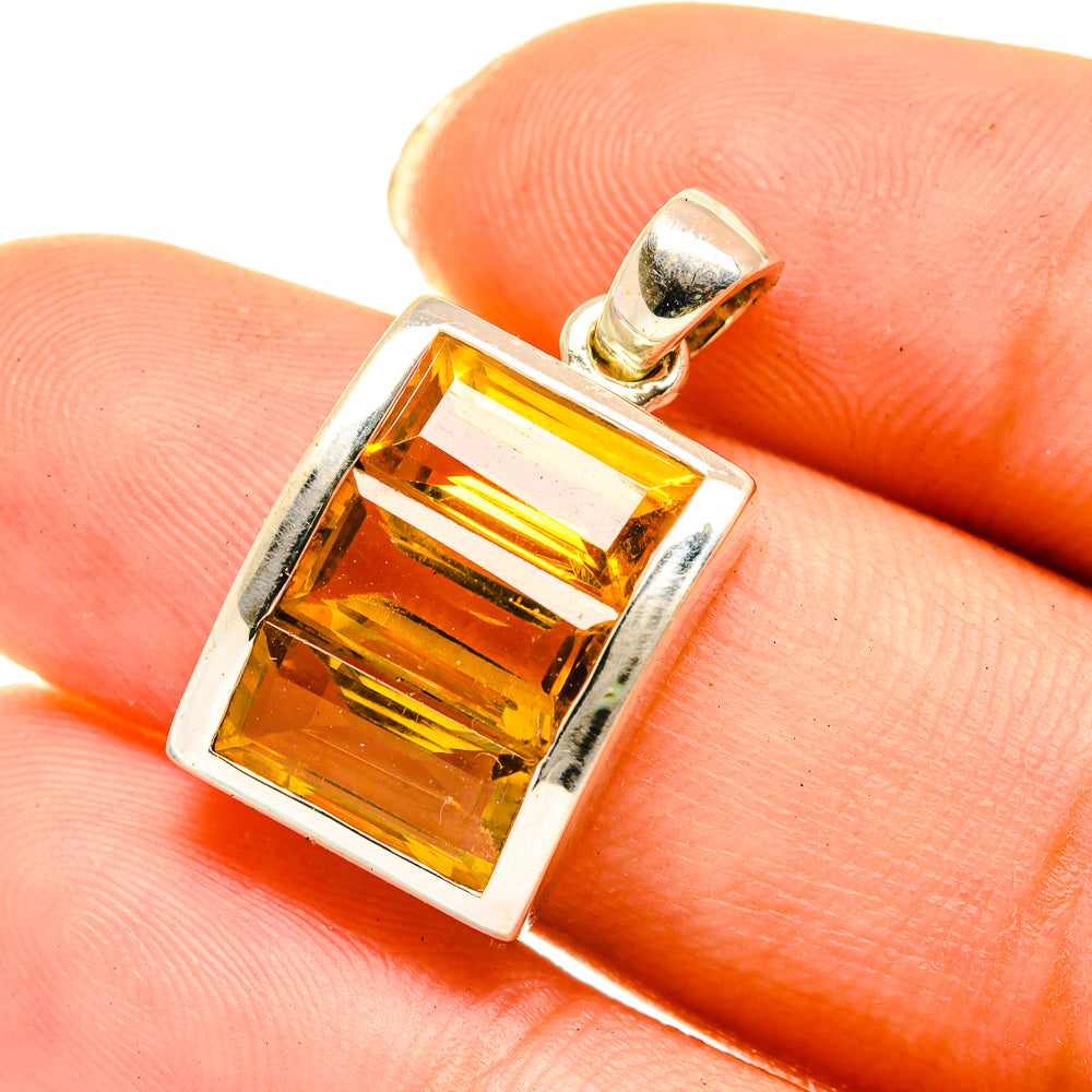 Citrine Pendants handcrafted by Anasilvercos - PD3901