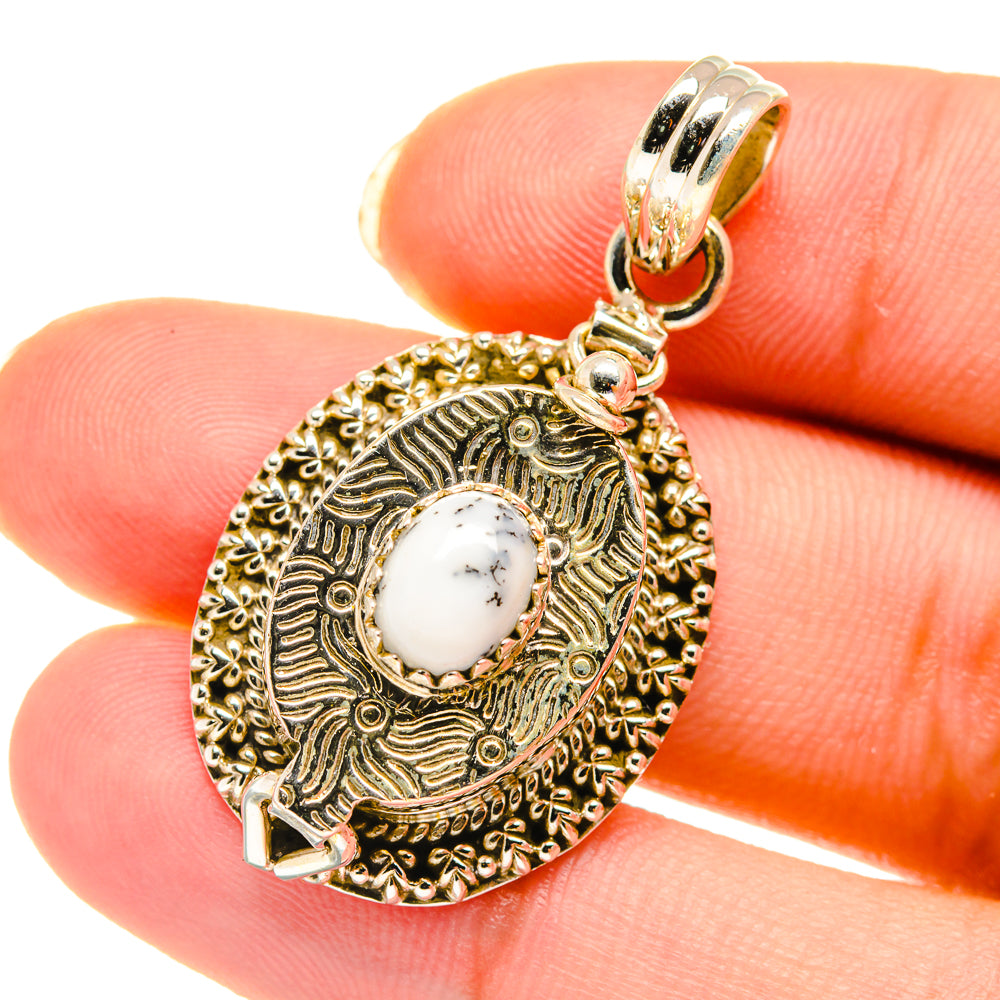 Dendritic Opal Pendants handcrafted by Anasilvercos - PD3903
