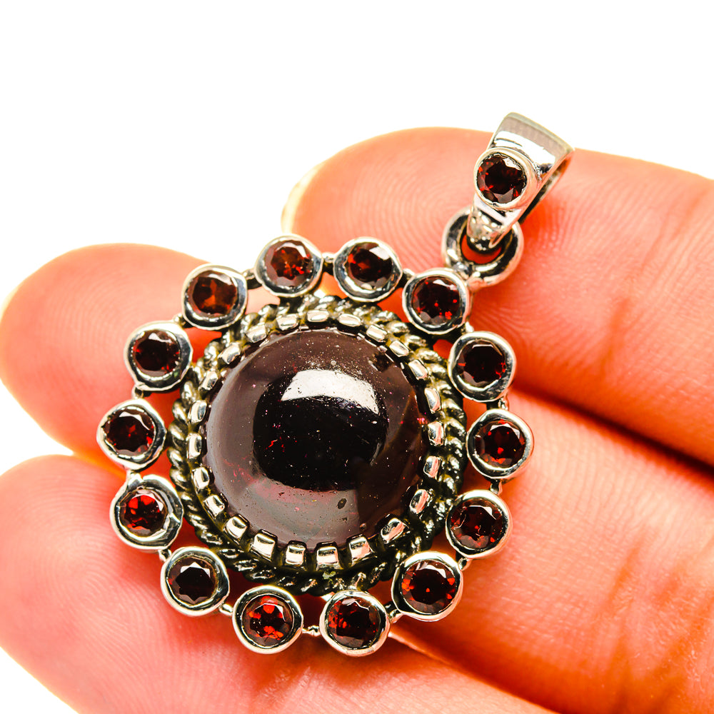 Garnet Pendants handcrafted by Anasilvercos - PD3933