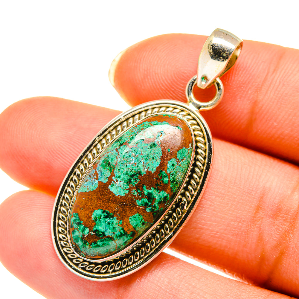 Chrysocolla Pendants handcrafted by Anasilvercos - PD3942