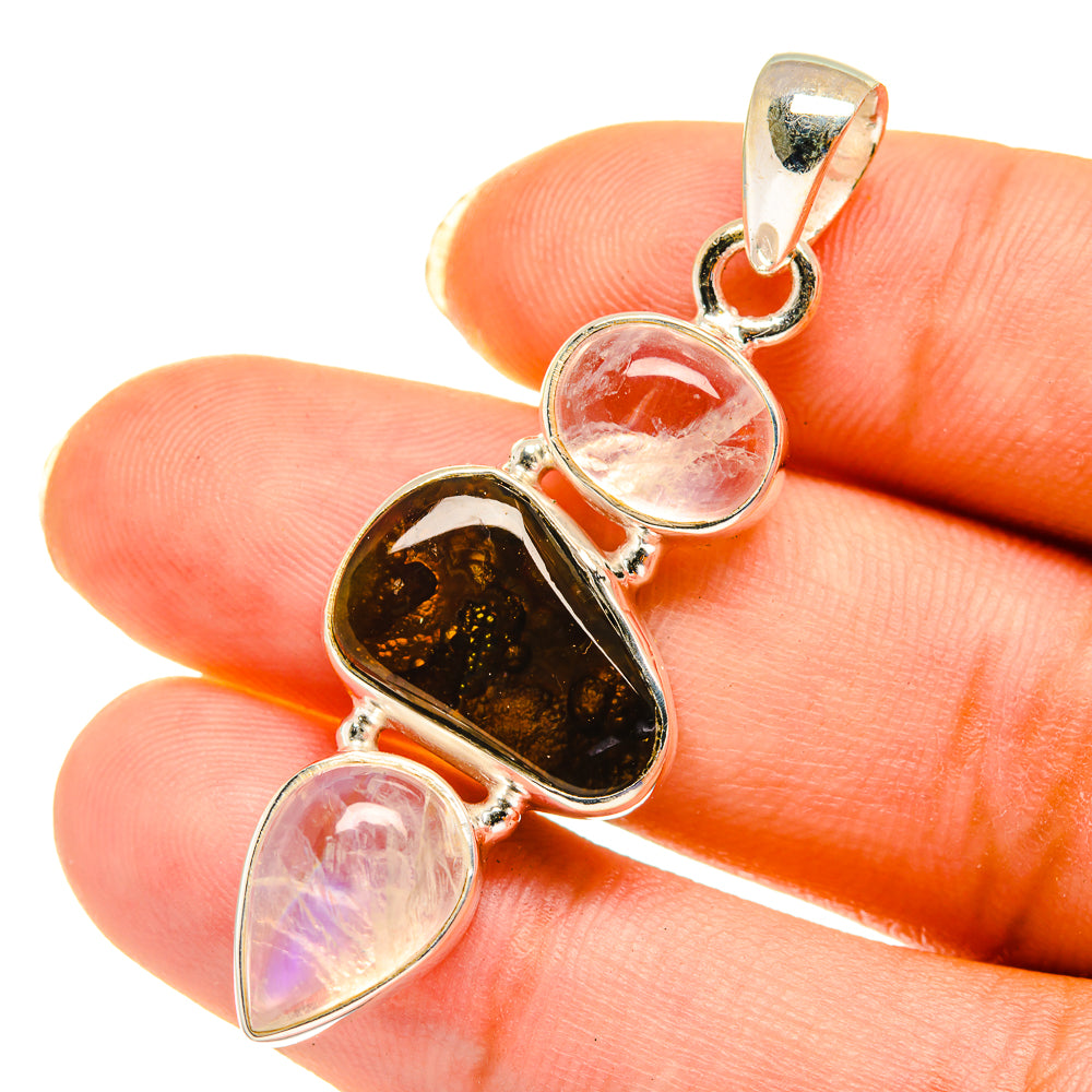 Mexican Fire Agate Pendants handcrafted by Anasilvercos - PD3969