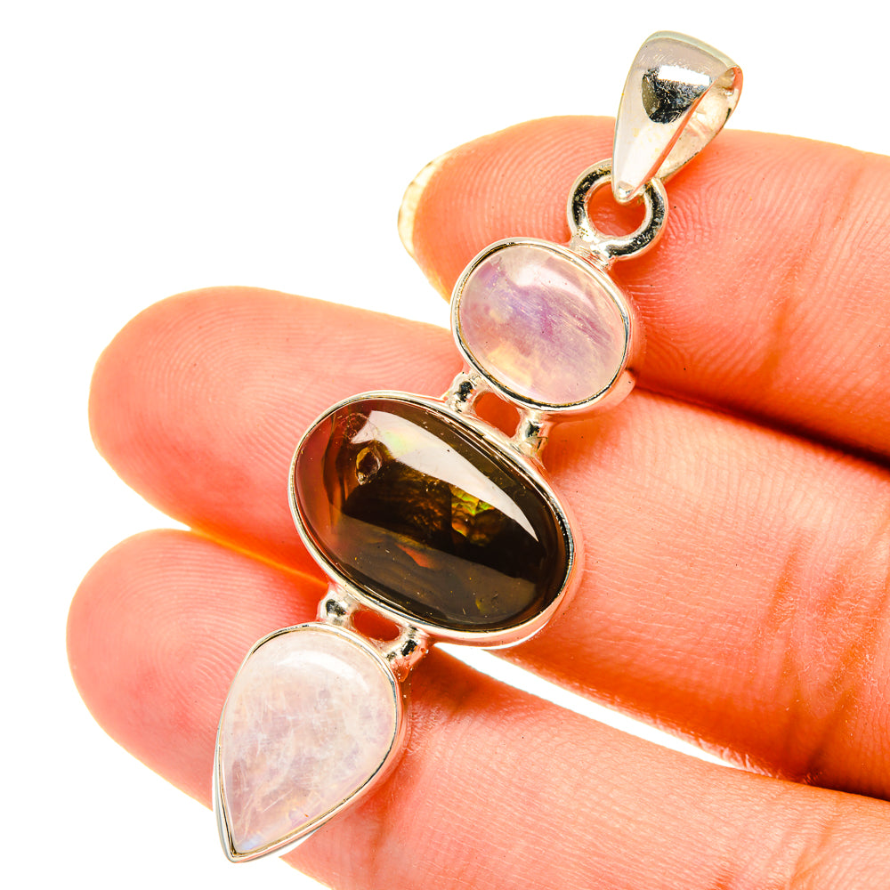 Mexican Fire Agate Pendants handcrafted by Anasilvercos - PD3970