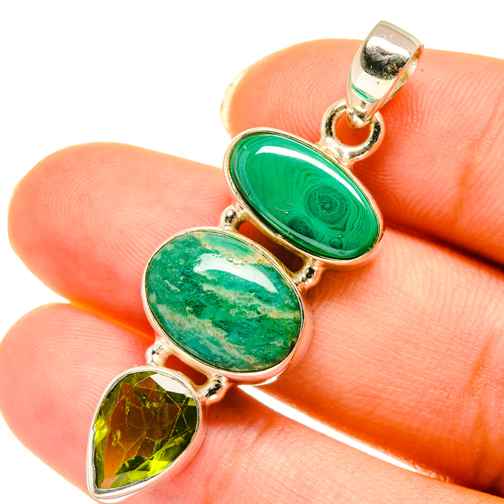 Amazonite Pendants handcrafted by Anasilvercos - PD3974