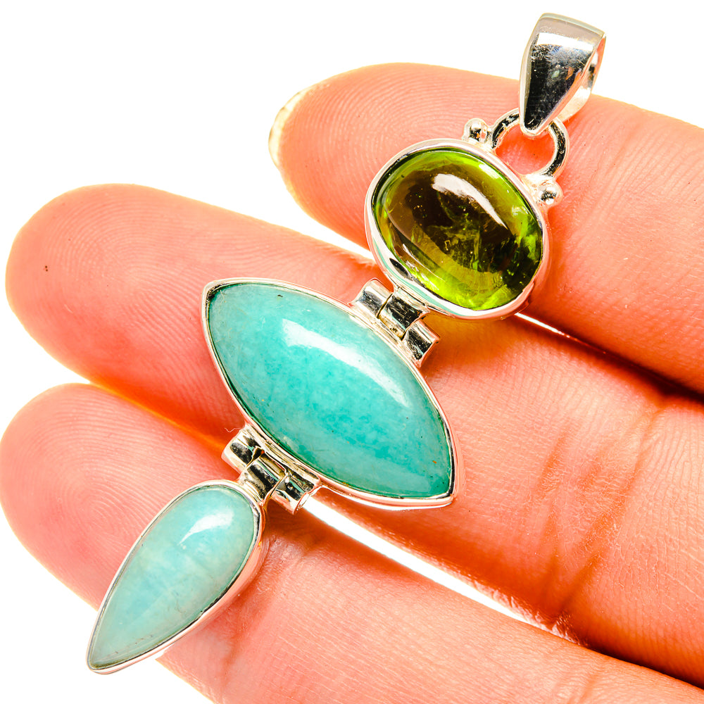 Peruvian Opal Pendants handcrafted by Anasilvercos - PD3992