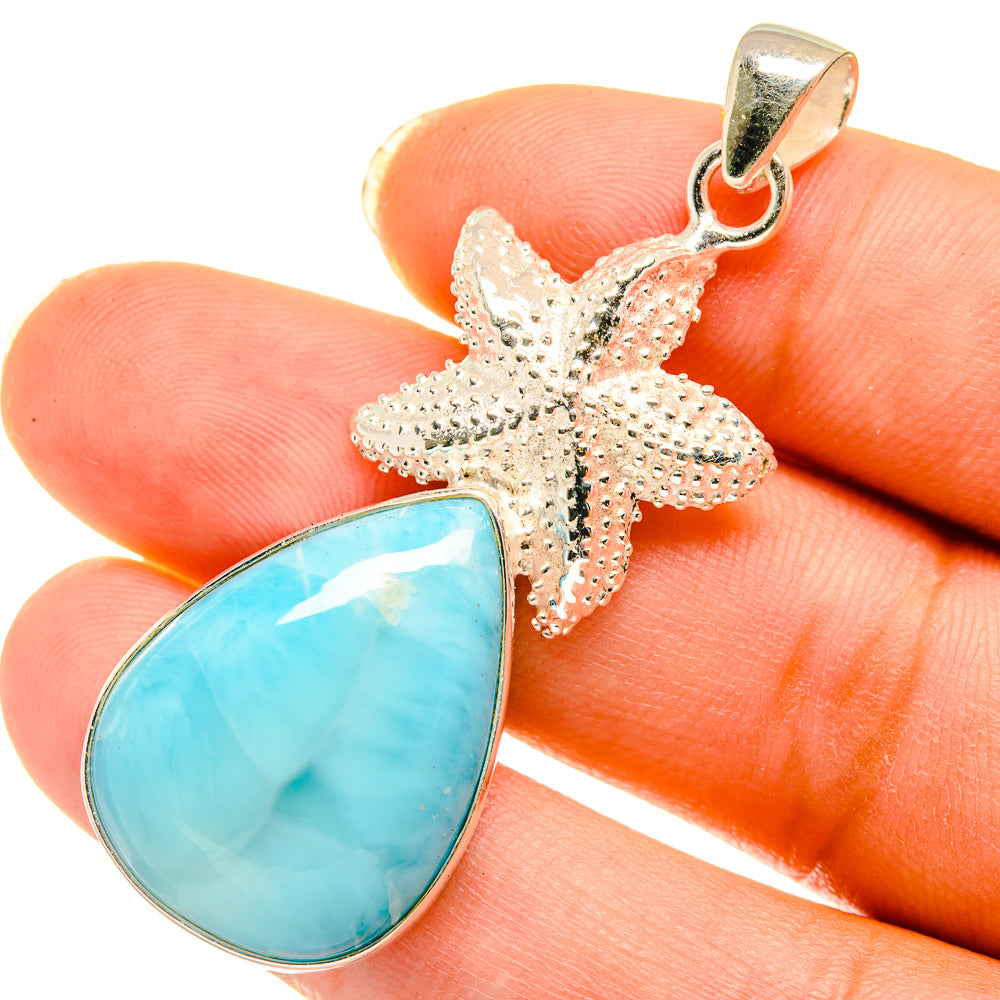 Larimar Pendants handcrafted by Anasilvercos - PD3995
