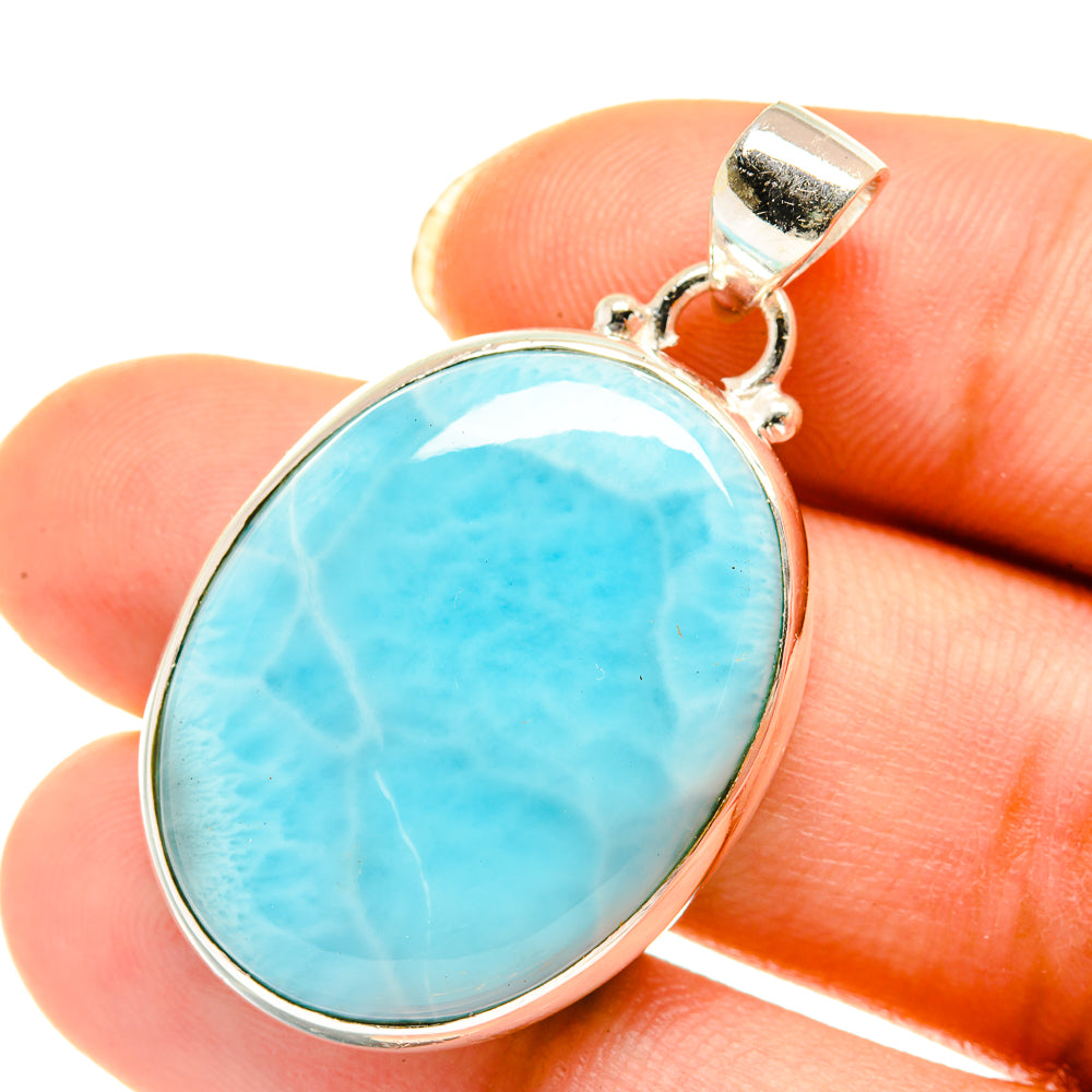 Larimar Pendants handcrafted by Anasilvercos - PD3996