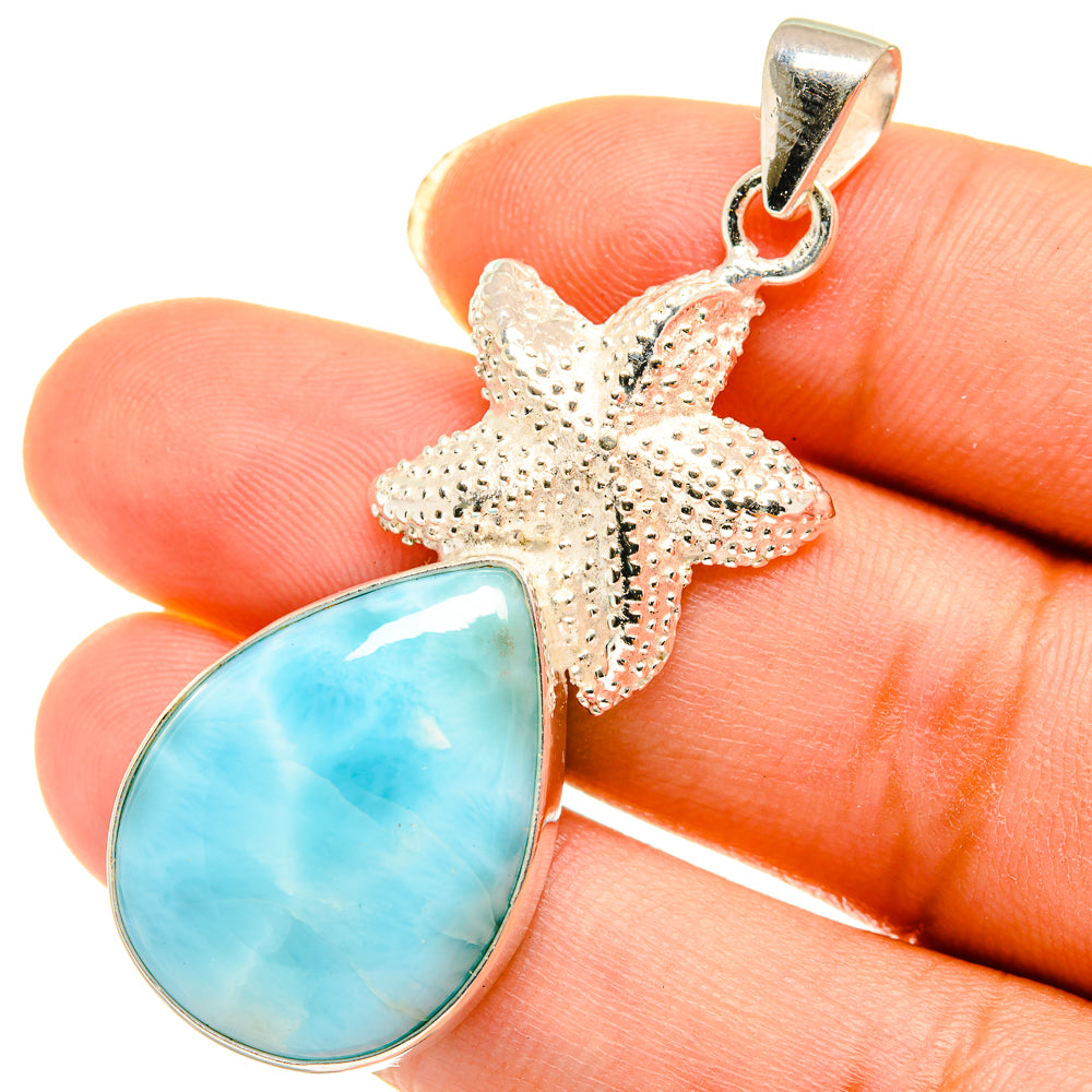 Larimar Pendants handcrafted by Anasilvercos - PD3997