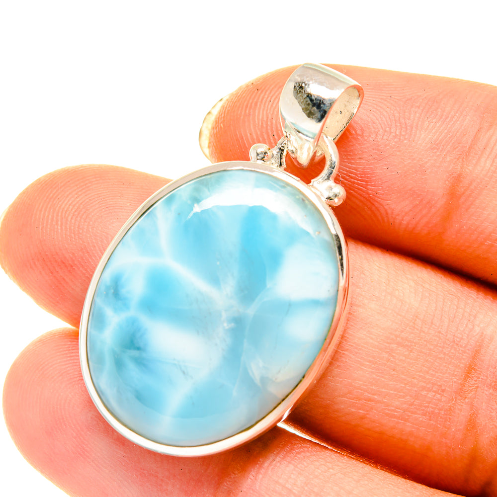 Larimar Pendants handcrafted by Anasilvercos - PD3998
