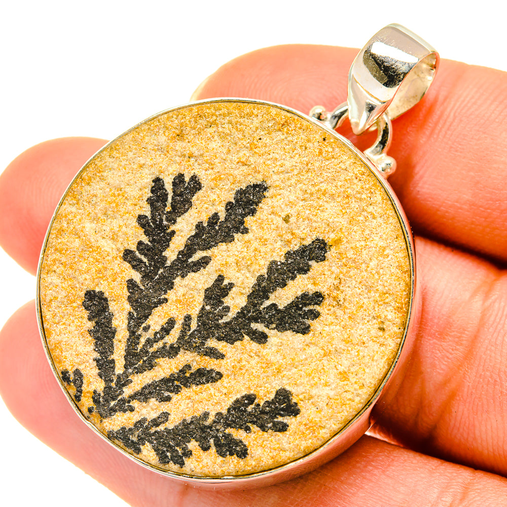 Germany Psilomelane Dendrite Pendants handcrafted by Anasilvercos - PD4029