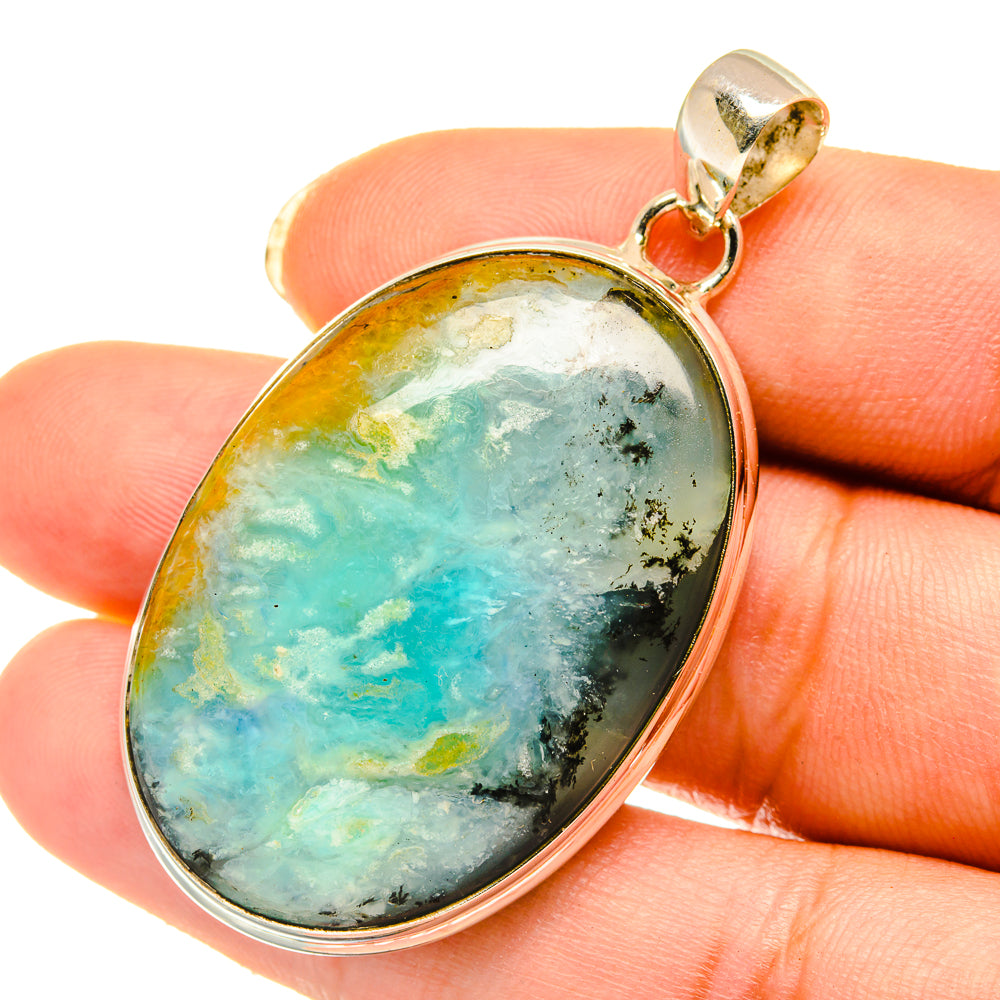 Peruvian Opal Pendants handcrafted by Anasilvercos - PD4041