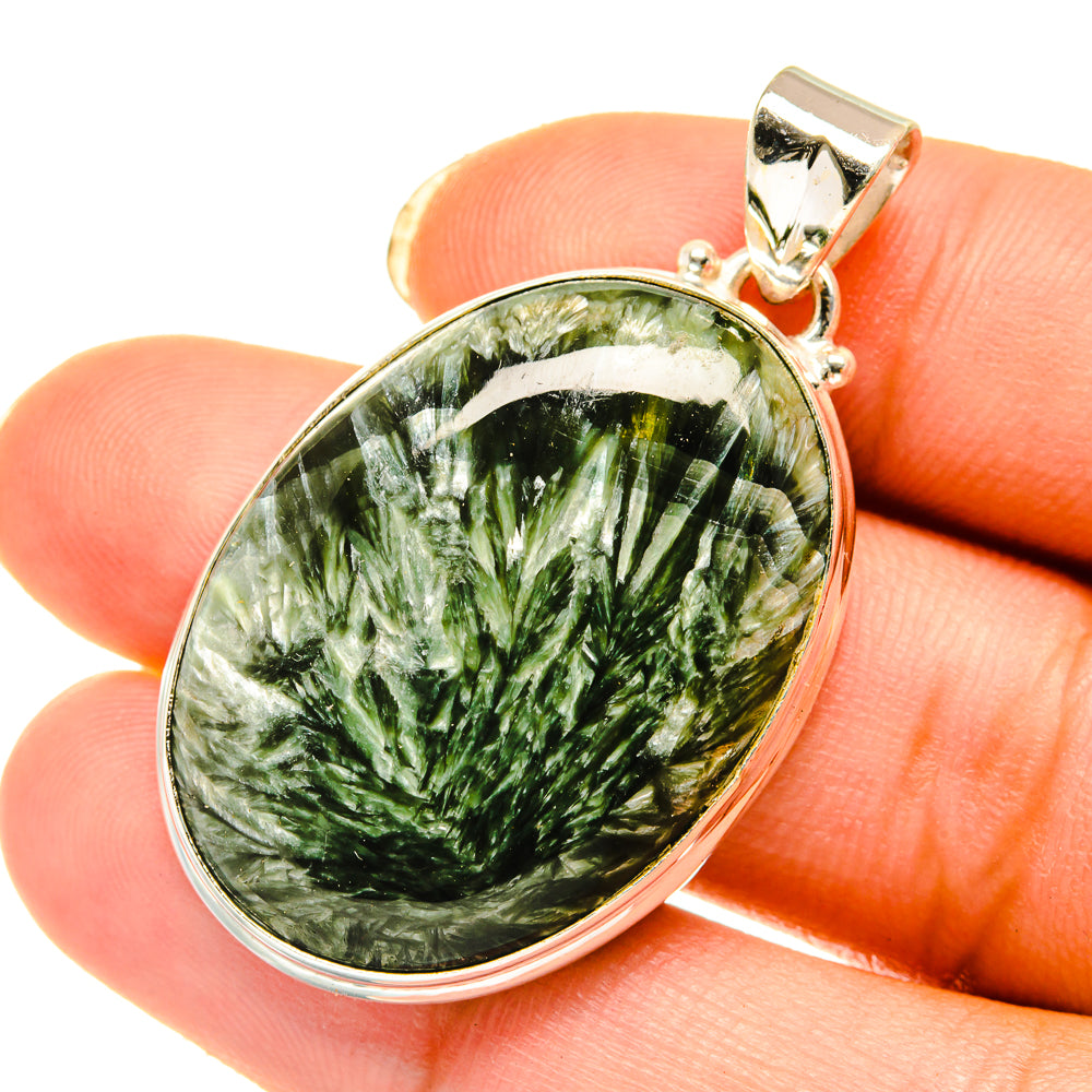Seraphinite Pendants handcrafted by Anasilvercos - PD4042