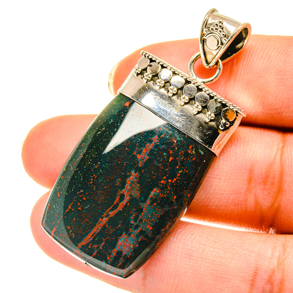 Bloodstone Pendants handcrafted by Anasilvercos - PD4043