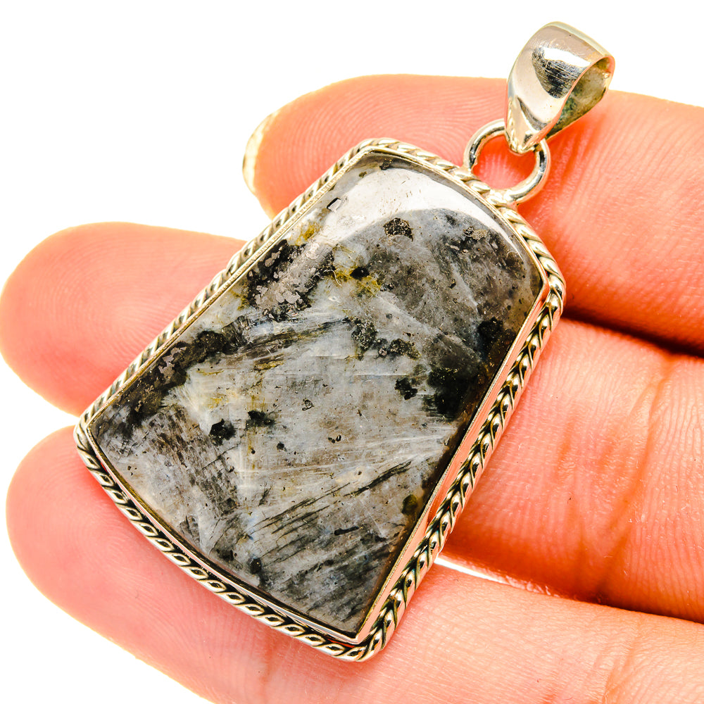 Gabbro Stone Pendants handcrafted by Anasilvercos - PD4047