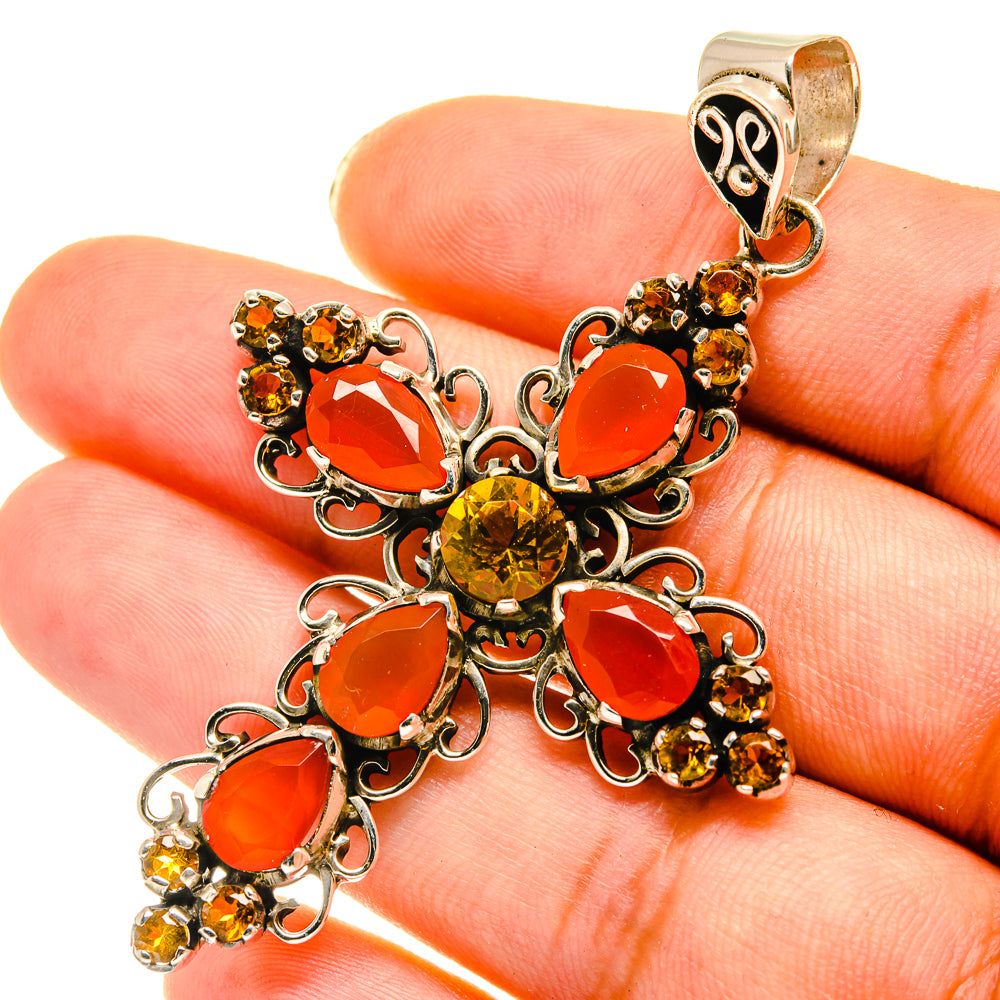 Carnelian Pendants handcrafted by Anasilvercos - PD4056